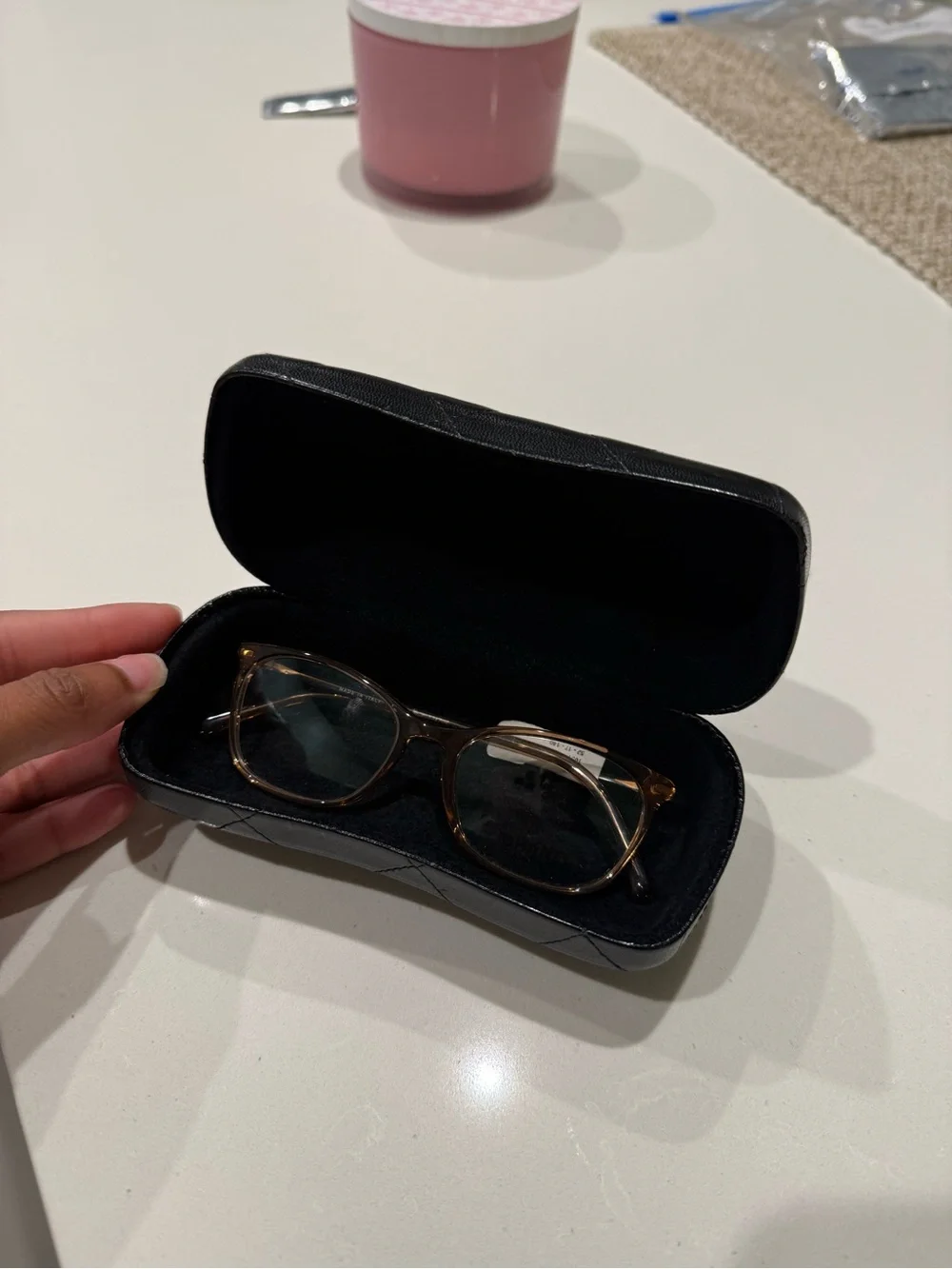 CHANEL Women's Tortoiseshell Brown Glasses